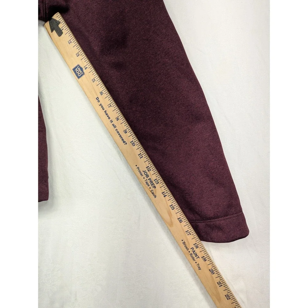 Glaciers Edge Womens M Burgundy Heathered Fleece‎ Lined Hooded Jacket Coat